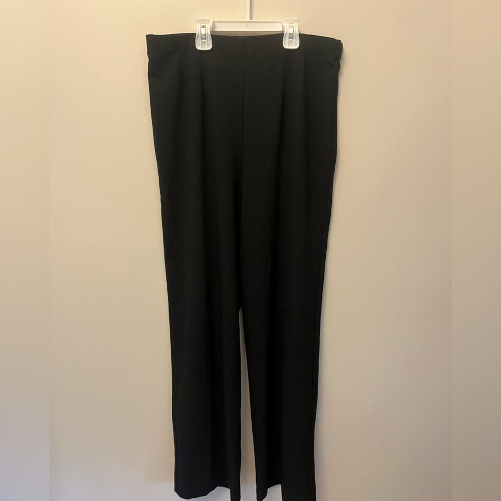 WORTHINGTON Stretch Women's (Size 12) Straight Leg Dress Pants Stretch Black​​​